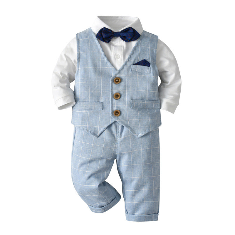 Bow Tie Two-Piece Single-Breasted Suit
