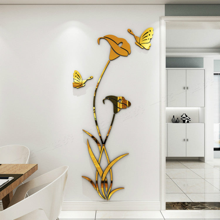 Lily Crystal Acrylic 3D Wall Sticker