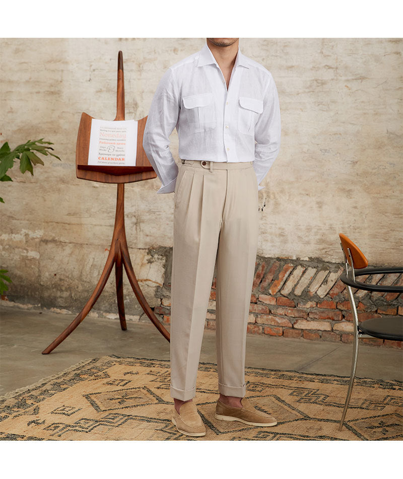 Linen Breathable Long Sleeve Button up