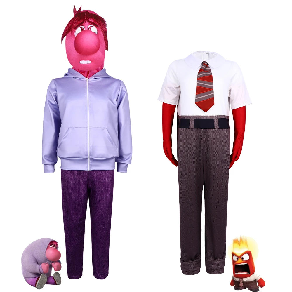 Inside Out 2 Cosplay  Anime Cartoon Character Joy Anxiety Costume