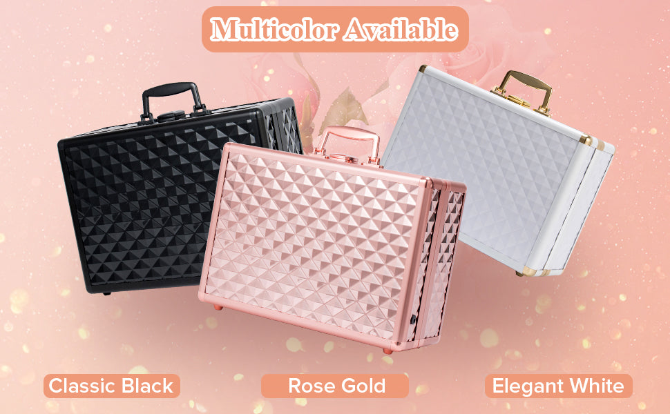 Portable Travel Makeup Case with LED Mirror