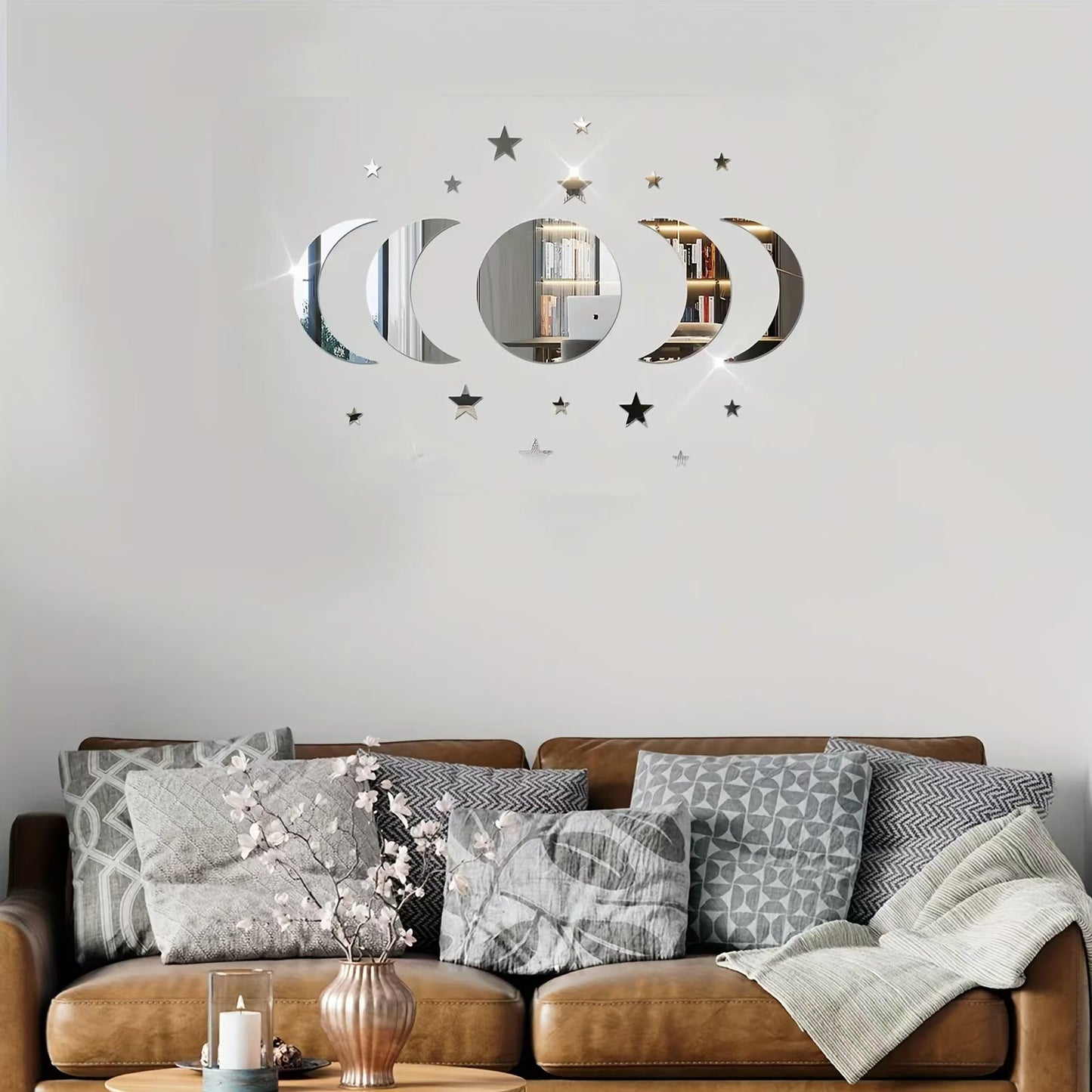 Acrylic Star Moon Shape Wall Sticker