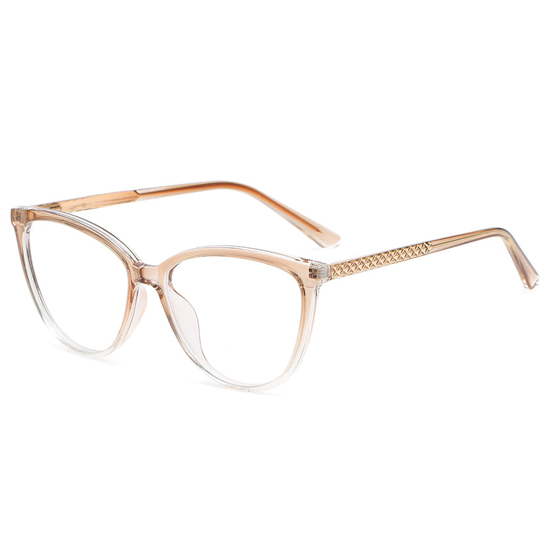 Avant-Garde Cat Eye TR90 Insert Blue-proof Frame Glasses