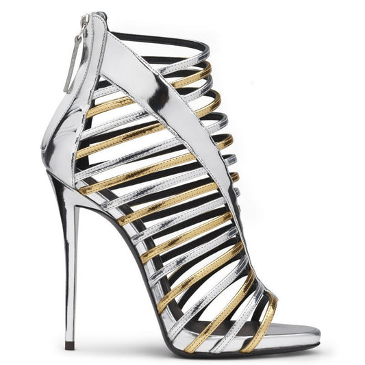 Thin Straps Exposed Toes High Heels