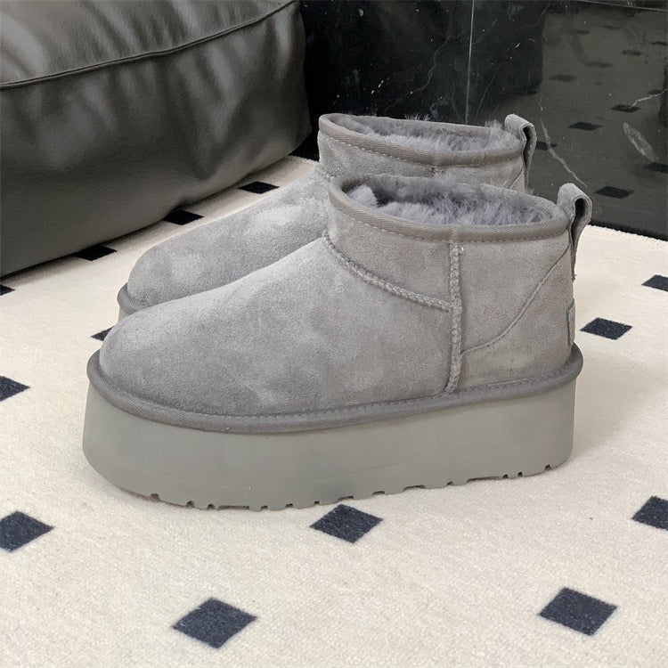 Thick Sole Short Thickened Snow Boots
