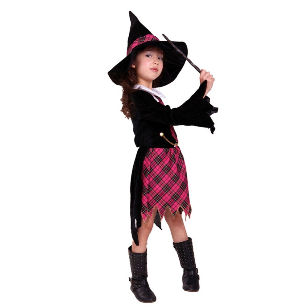 Witch Halloween Costume Cosplay Outfit Sz 5-9 years