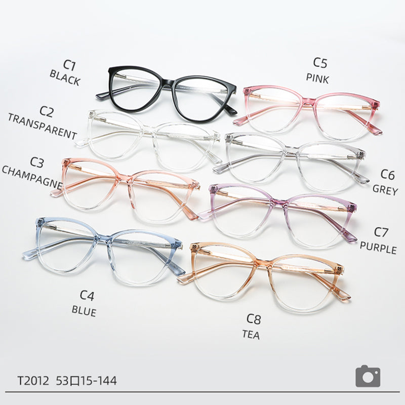 Avant-Garde Cat Eye TR90 Insert Blue-proof Frame Glasses