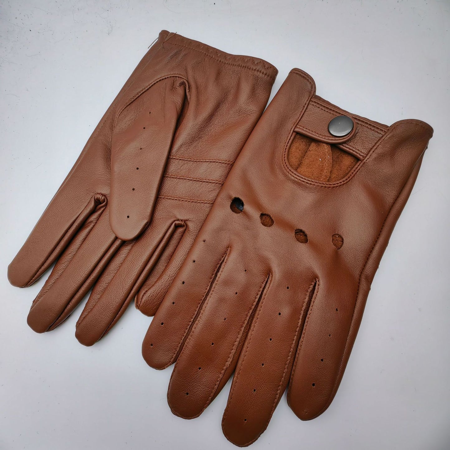 Genuine Leather Anti-Slip Driving Gloves
