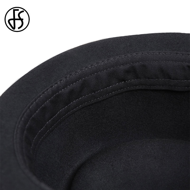 Pork Pie Wool Felt Trilby Fedora