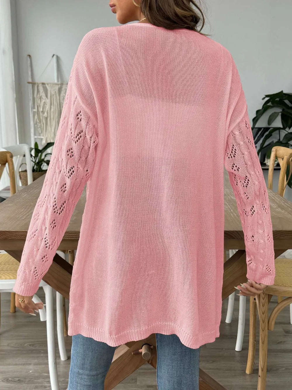 Hollow Woven Sweater without Buttons