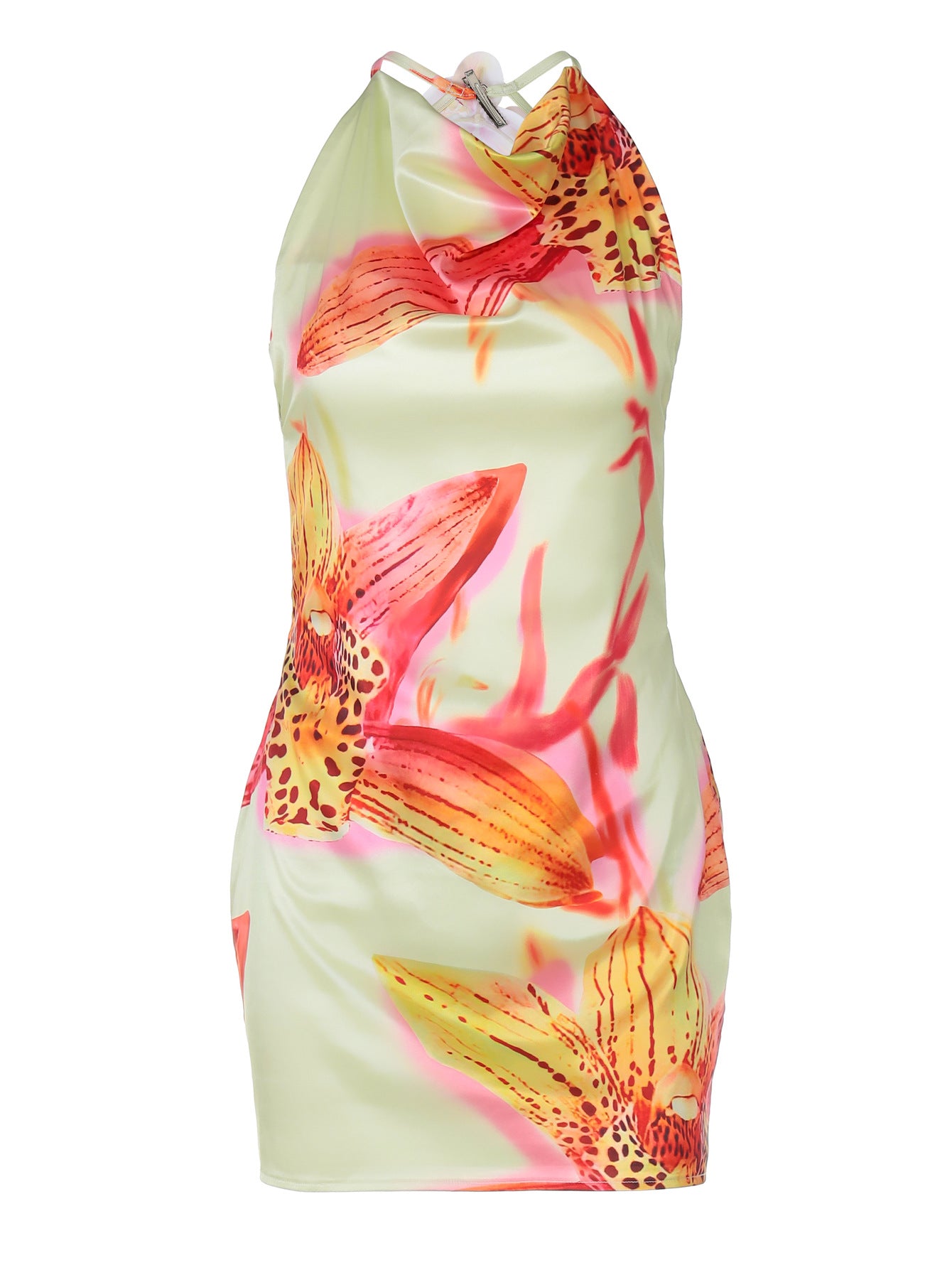 Halter Tube Top Printed Mini Skirt