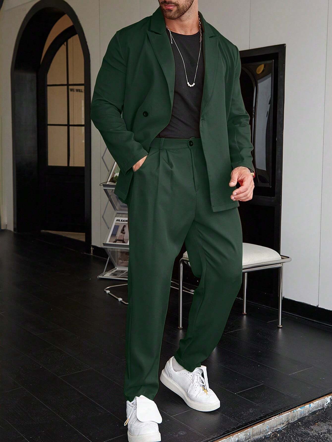 Loose Button Down Casual Suit