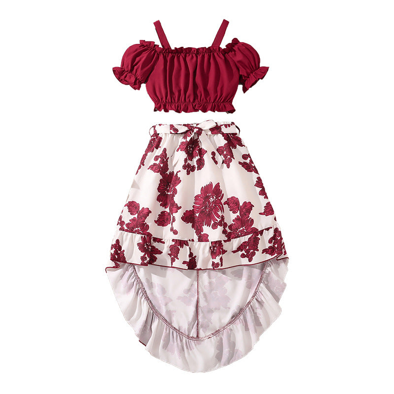 Retro Print Unique Two-piece Set