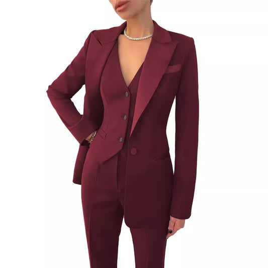 Three-Piece Business Pant Suit