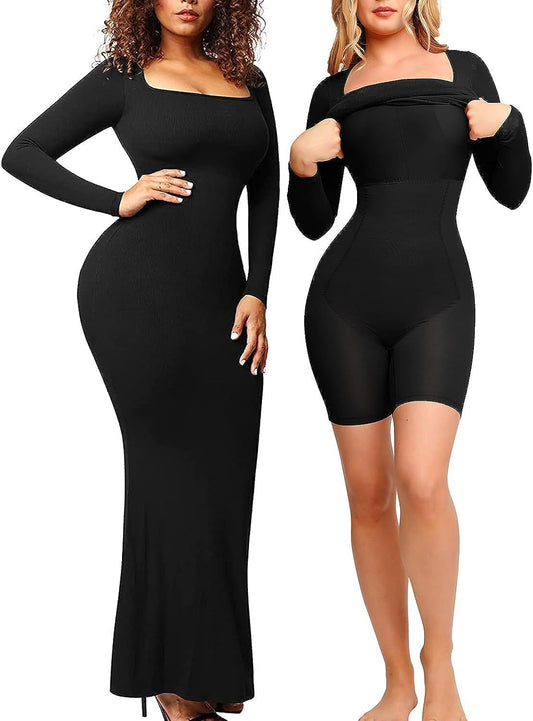 Belly Contracting Body Slimming Hip Lifting Two-in-one Light Body Shaping Dress