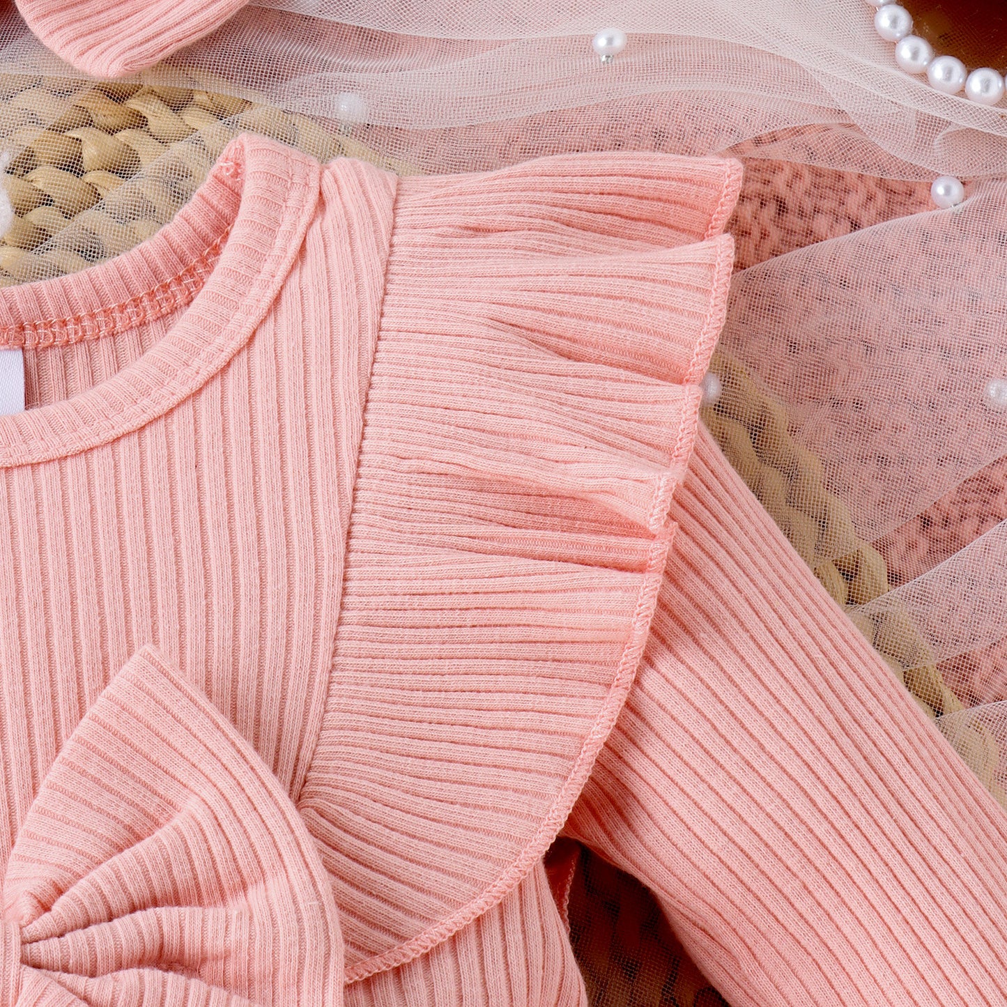 Flower Romper With Headdress Suit