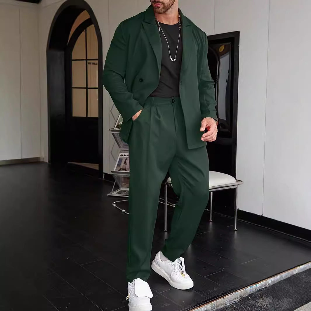 Loose Button Down Casual Suit