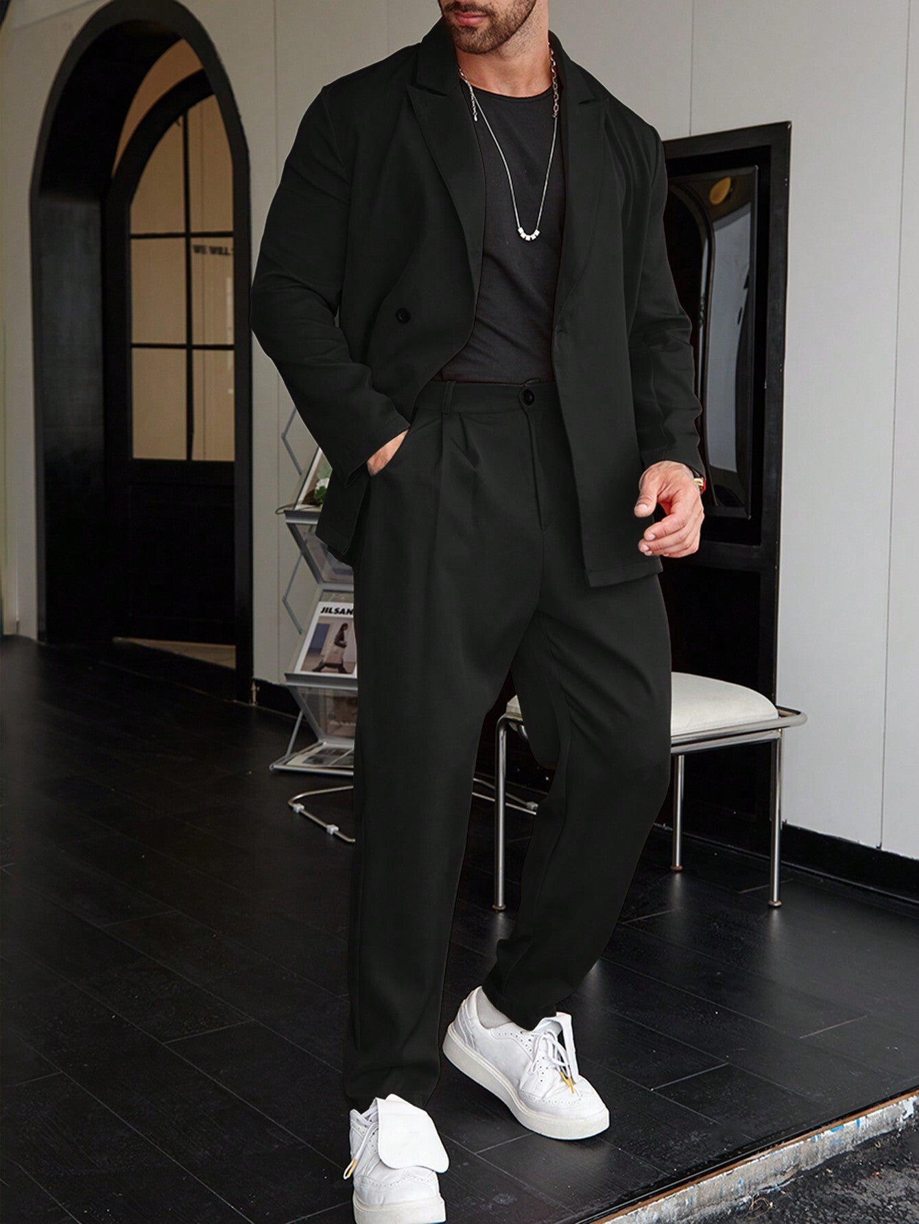 Loose Button Down Casual Suit
