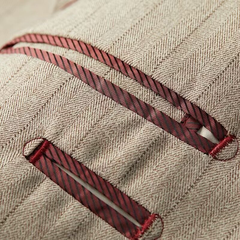 Slim-Fit Pinstripe Three-Piece Suit