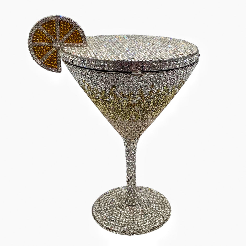 Cocktail Goblet Diamond Clutch