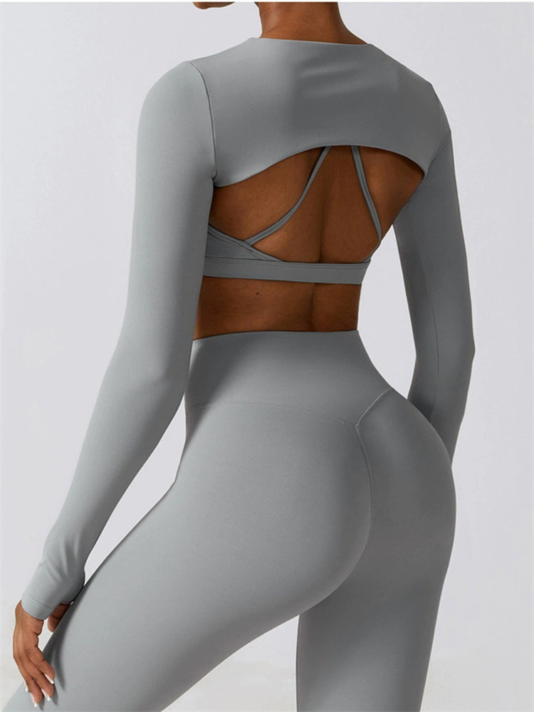 Quick-Drying High Elastic Nude Feel Fitness Set