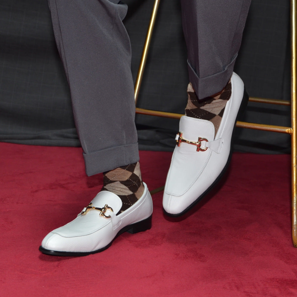 Genuine Leather Slip On Loafers