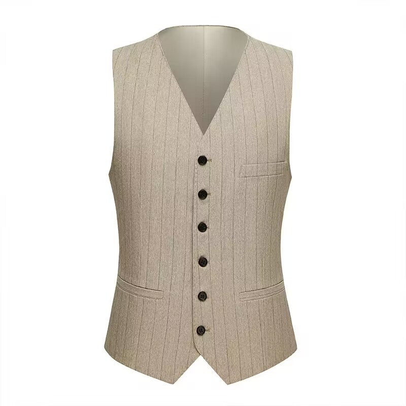 Slim-Fit Pinstripe Three-Piece Suit