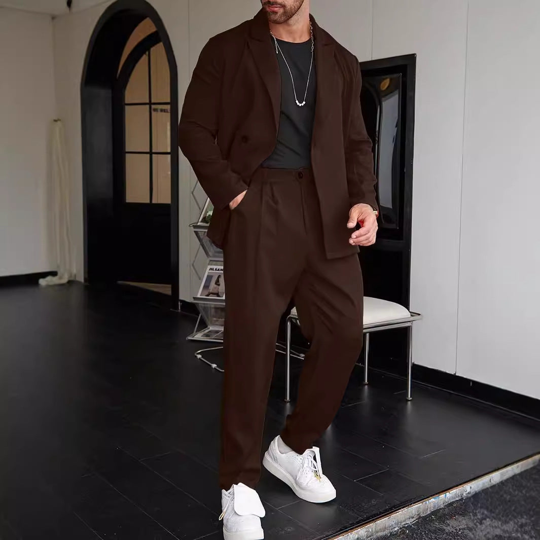 Loose Button Down Casual Suit