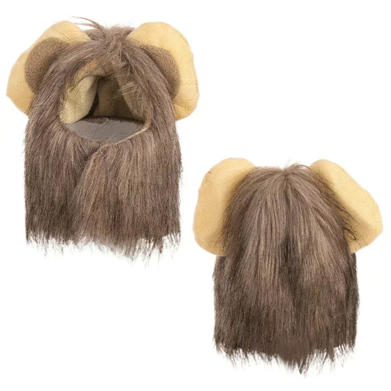 Cute Lion Mane Cat Wig Hat Cosplay Halloween Costume