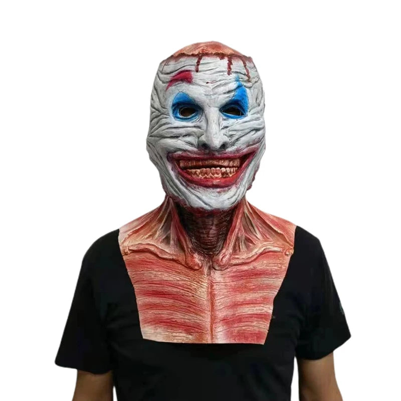 Double-layer Ripped Mask Bloody Horror Skull Latex Mask