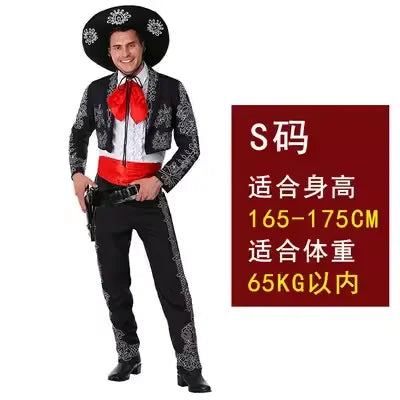 Western Heroic Mexican Ethnic Cosplay Costume