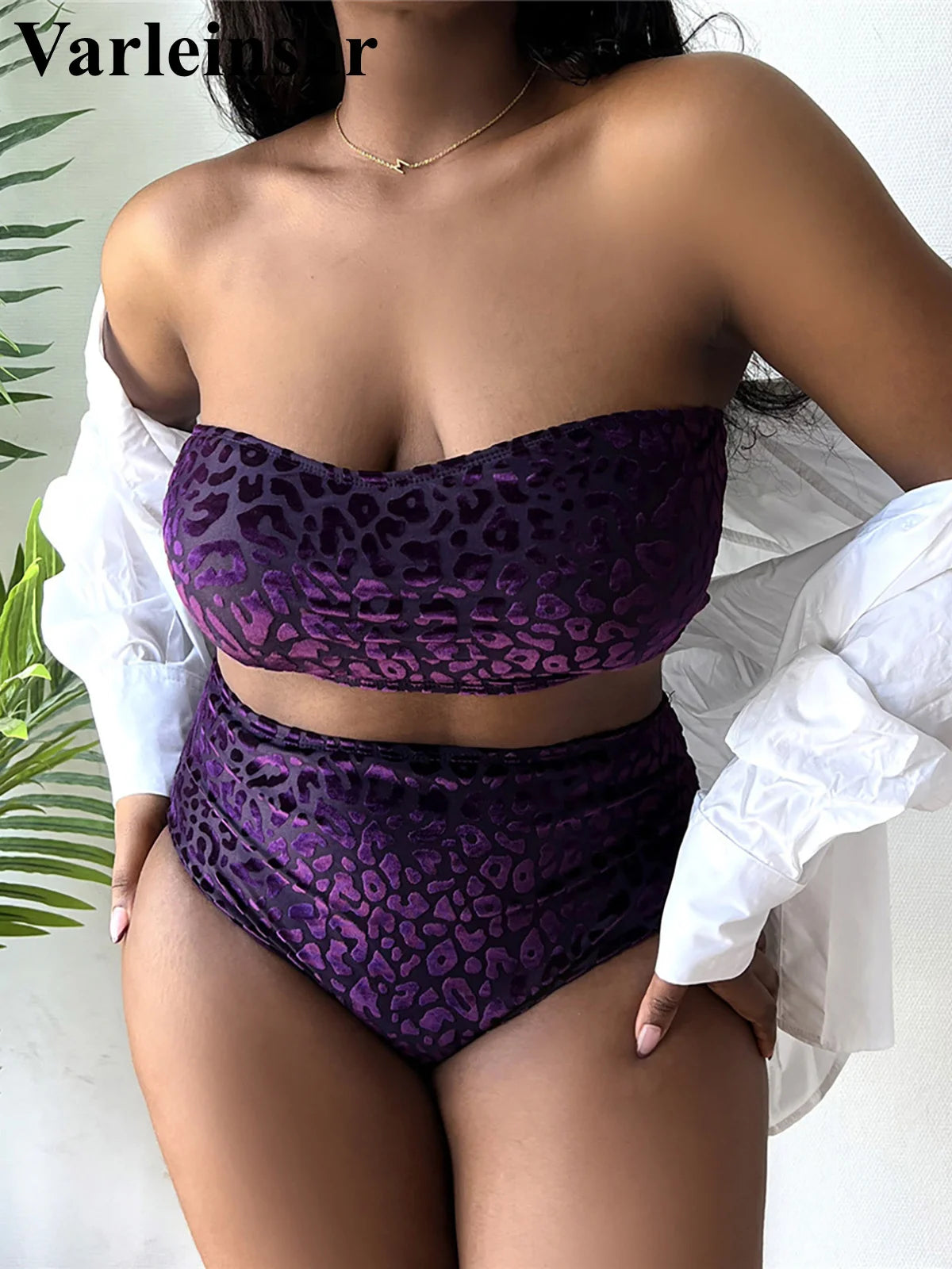 Leopard Two-Piece Bikini - Plus Size