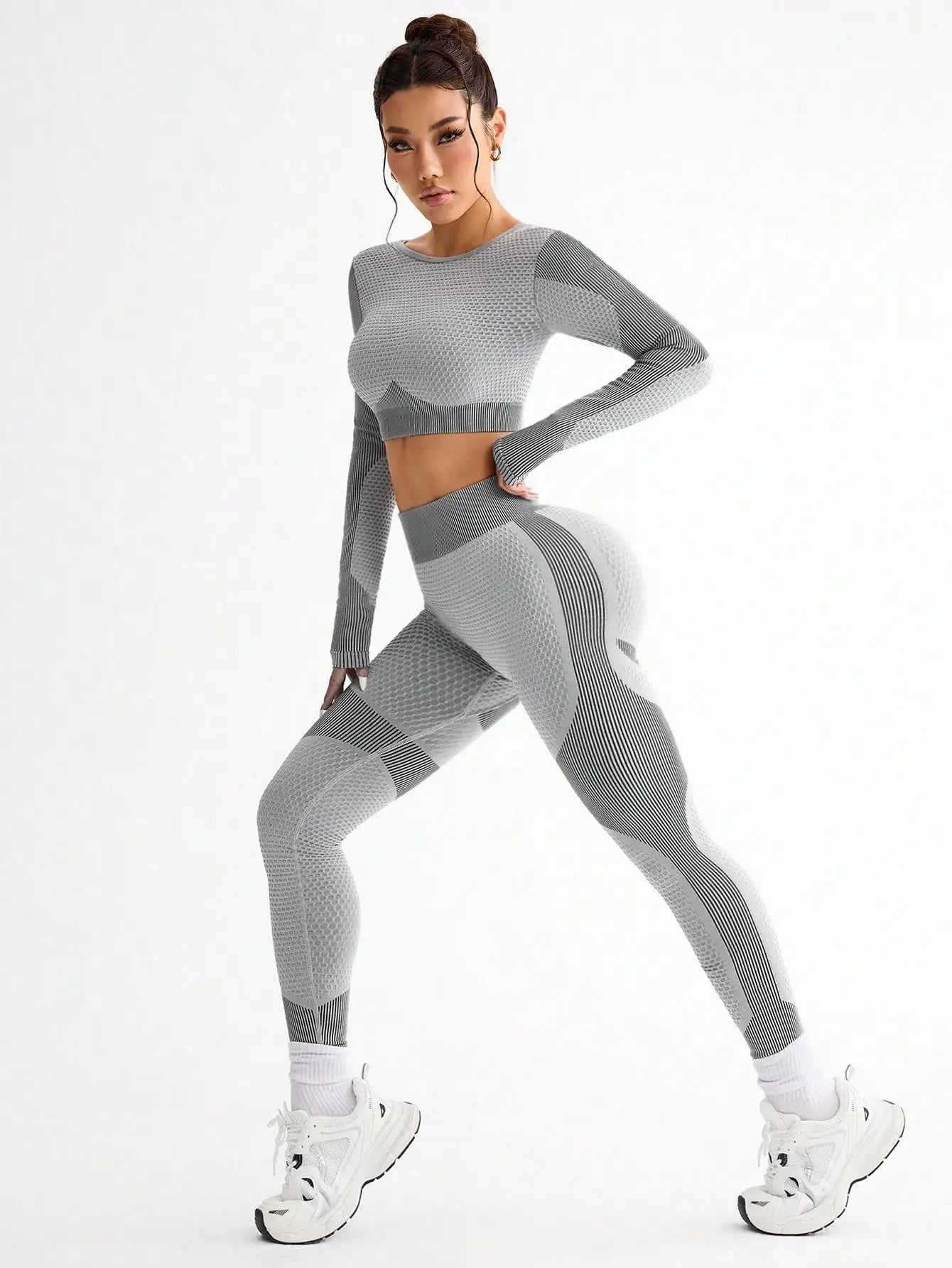 Breathable Seamless Yoga Suit - 2pcs