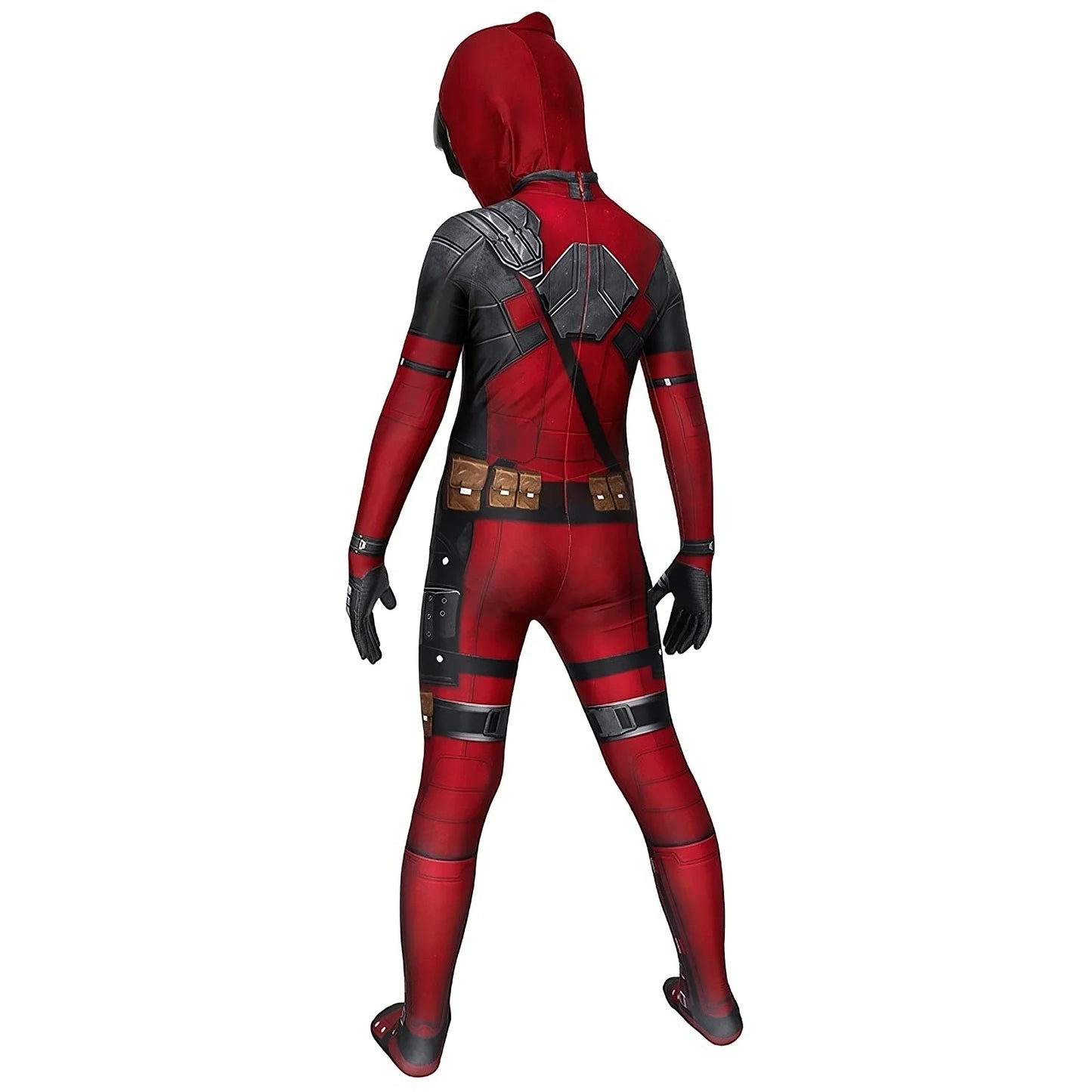 Deadpool Costume Kids Superhero Child Cosplay Costume Swords Jumpsuit