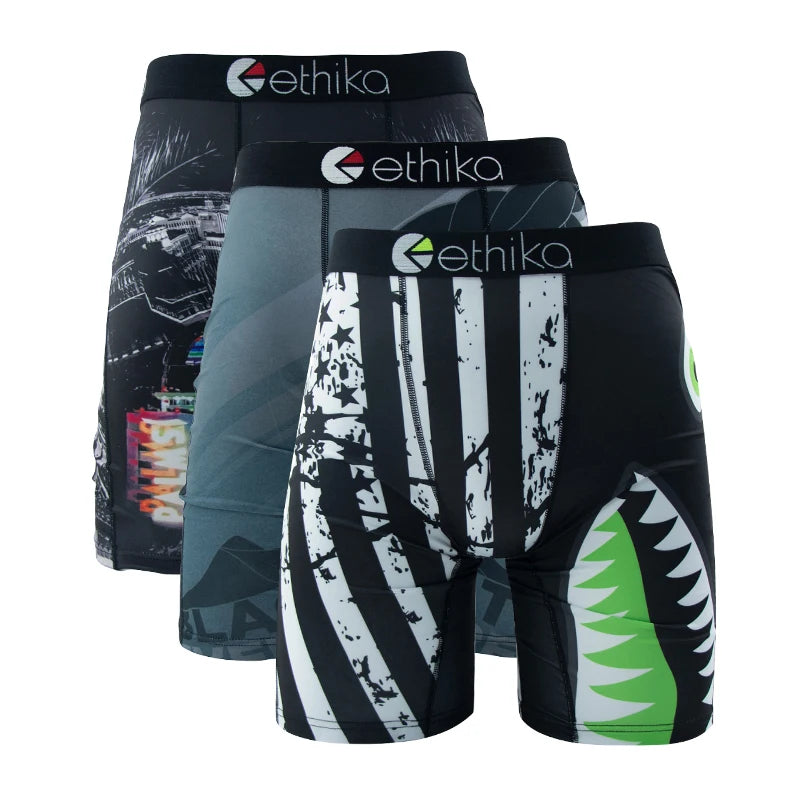 ETHIKA Breathable Boxer Briefs - 3Pcs