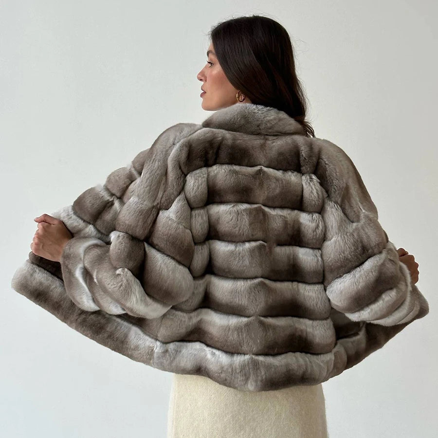 Natural Real Rabbit Fur Short Coat