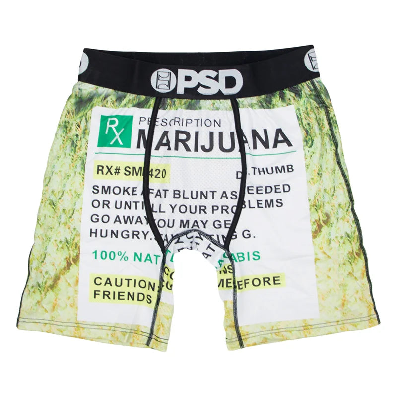 PSD Breathable Printed  Boxer Briefs - 1Pcs