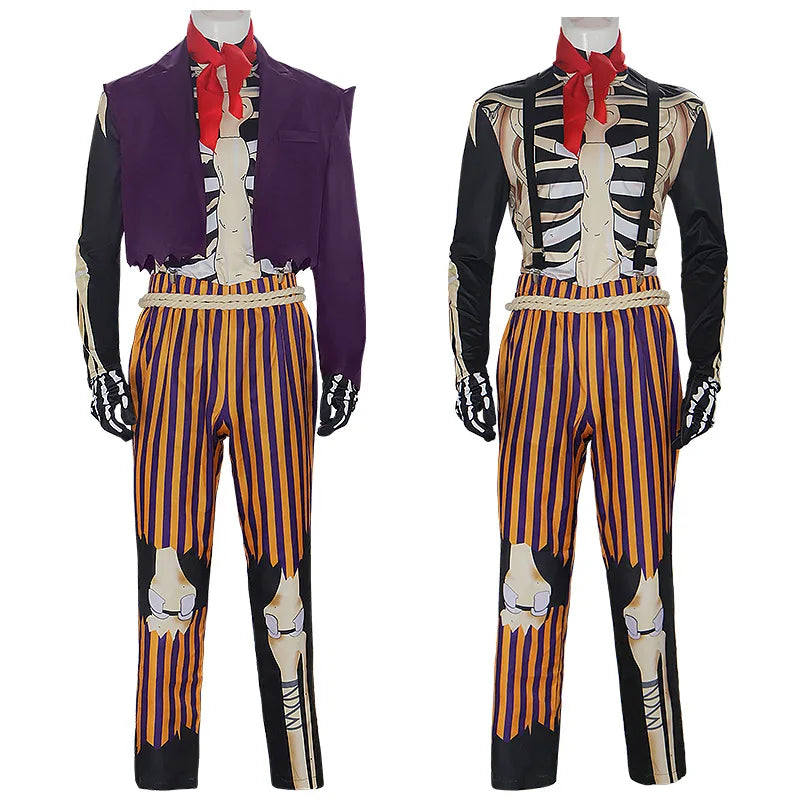 Hector Rivera Halloween Coco Suit Skeleton Cosplay Clothing Great-grandfather Outfit