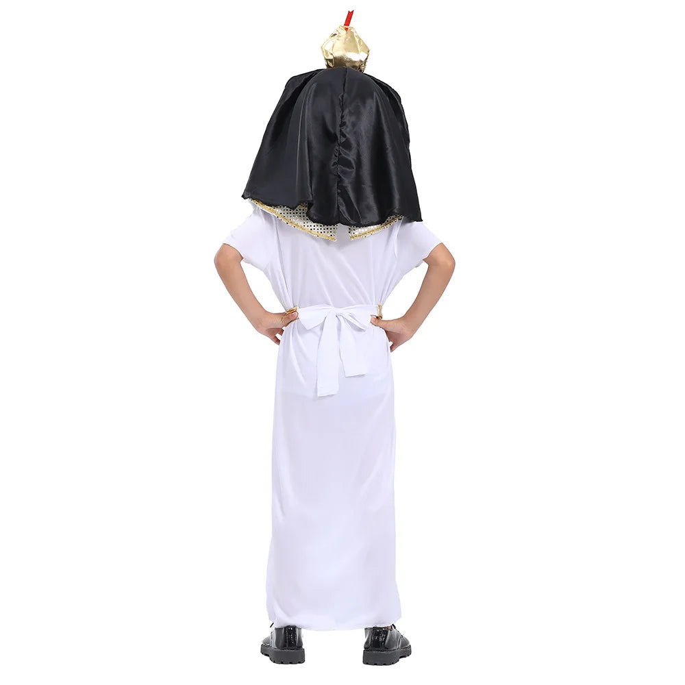 Ancient Egyptian King Pharaoh Cosplay Kids Halloween Costume
