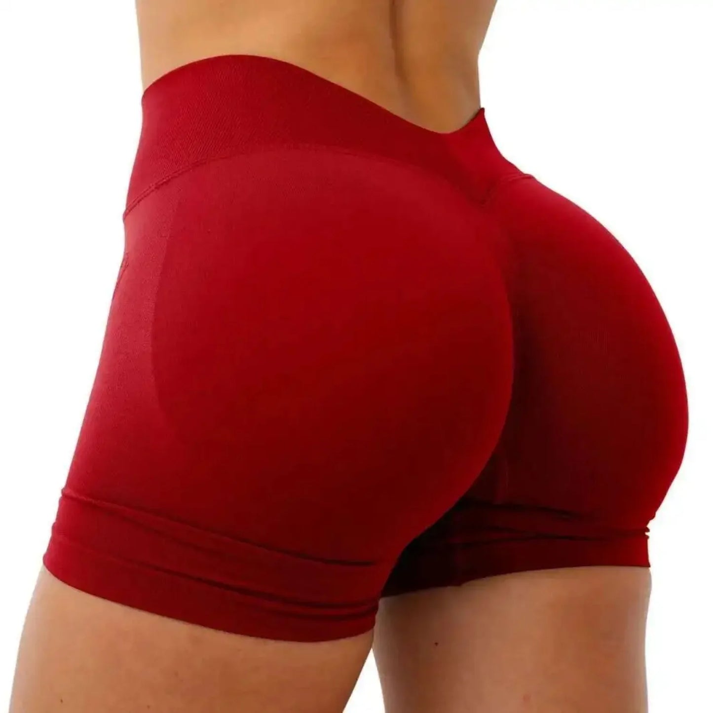 V Waist High Waist Butt Lifting Cycling Shorts
