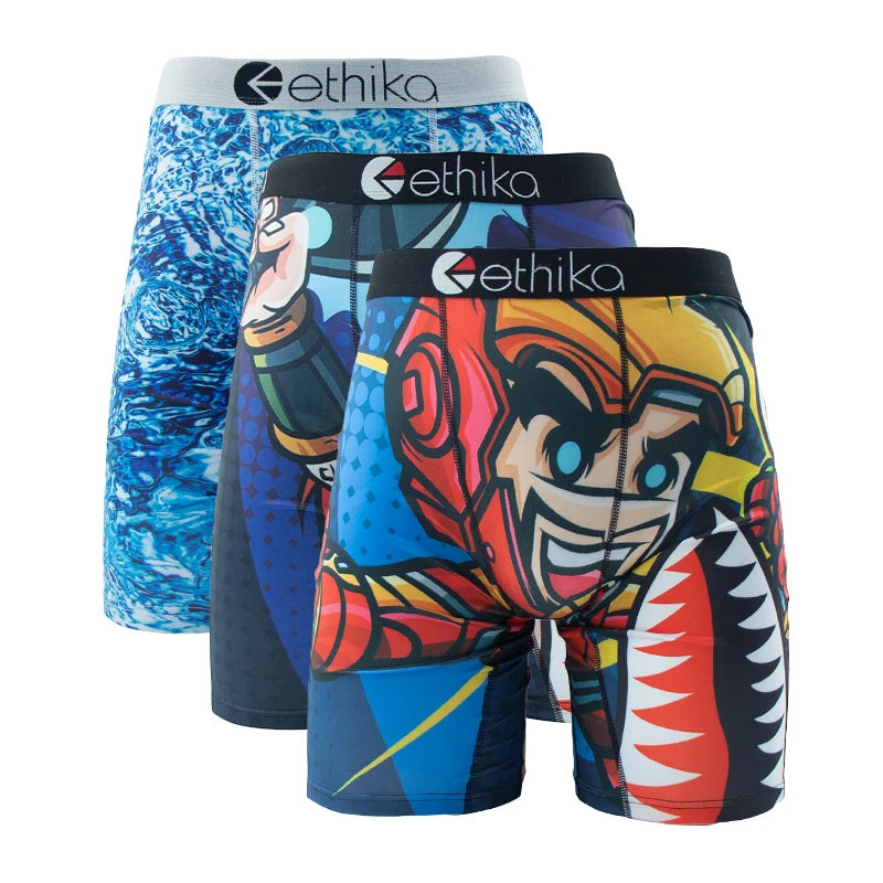 ETHIKA Breathable Boxer Briefs - 3Pcs