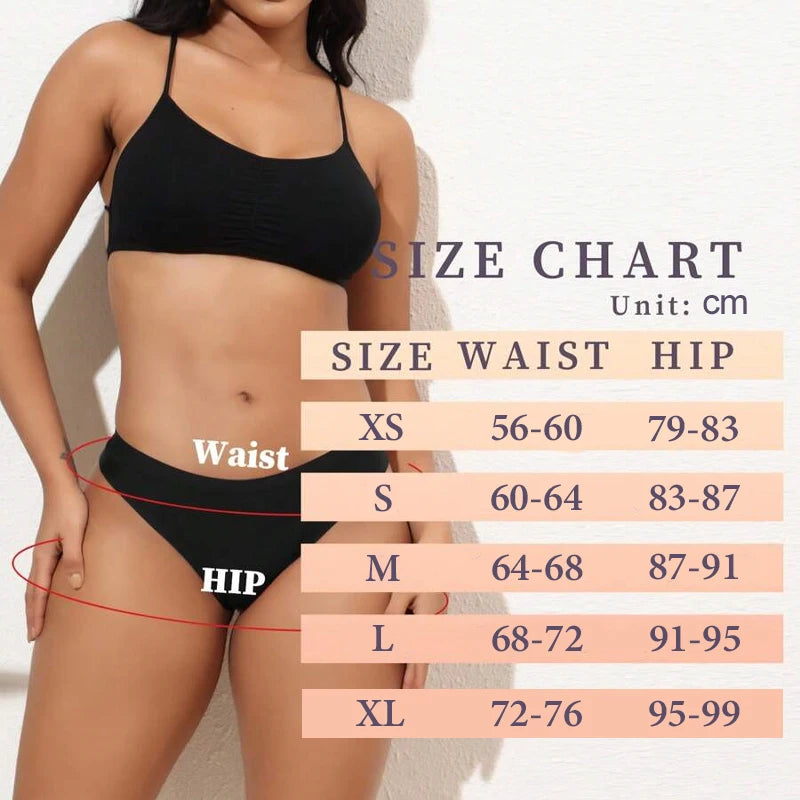 FINETOO Ice Silk Seamless V-Waist Sport Low Rise G-string Thongs - 3PCS