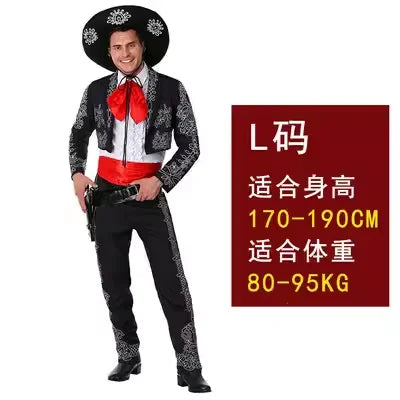 Western Heroic Mexican Ethnic Cosplay Costume