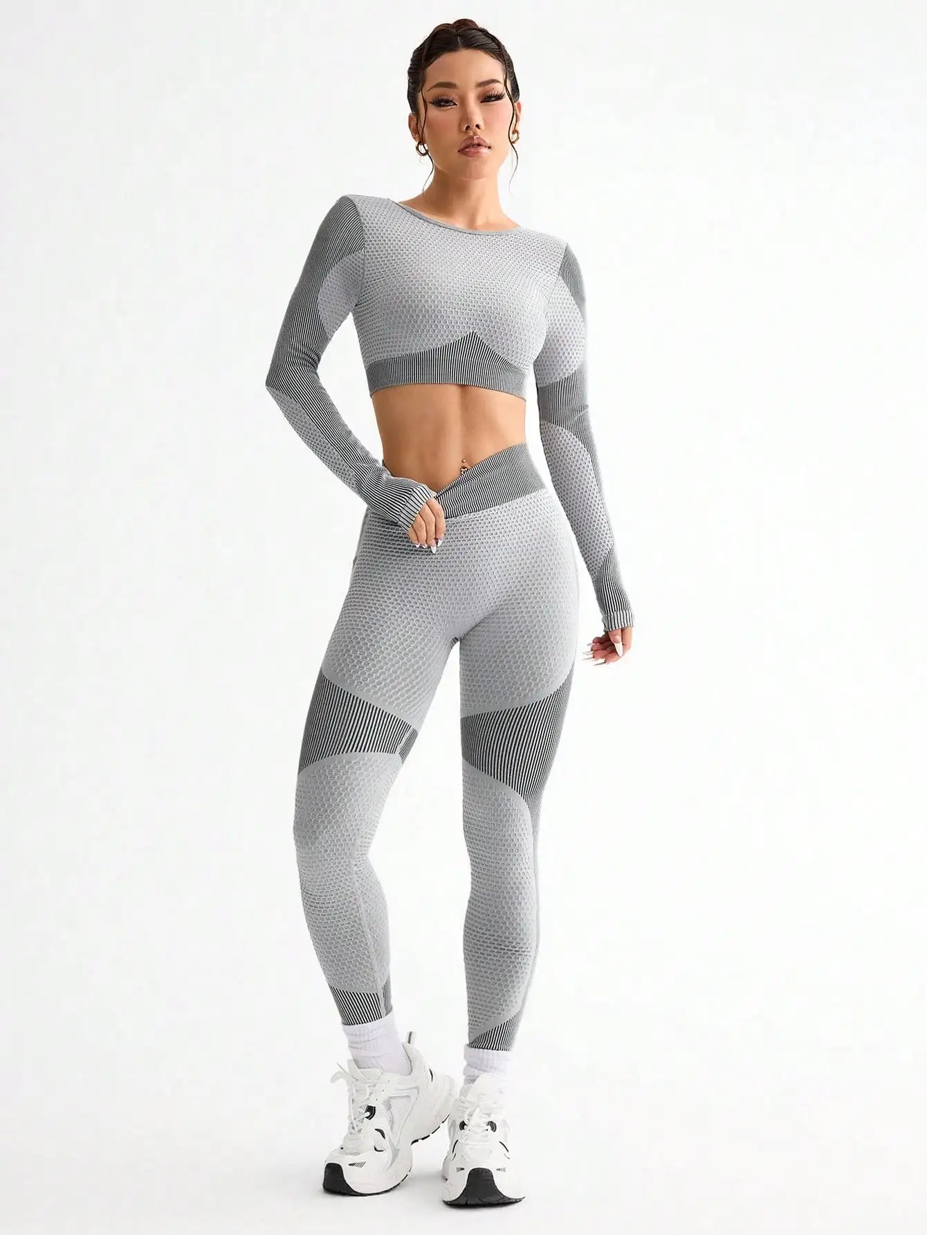 Breathable Seamless Yoga Suit - 2pcs