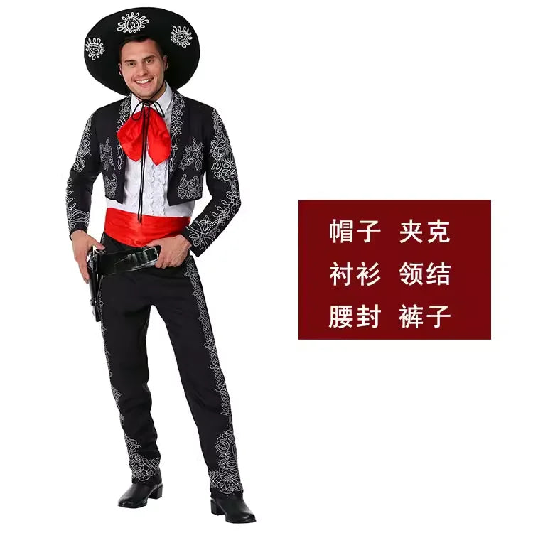 Western Heroic Mexican Ethnic Cosplay Costume