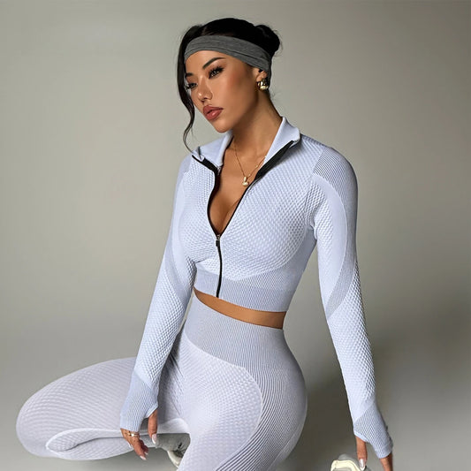 Quick-Dry Elastic Seamless Yoga Outfit Set