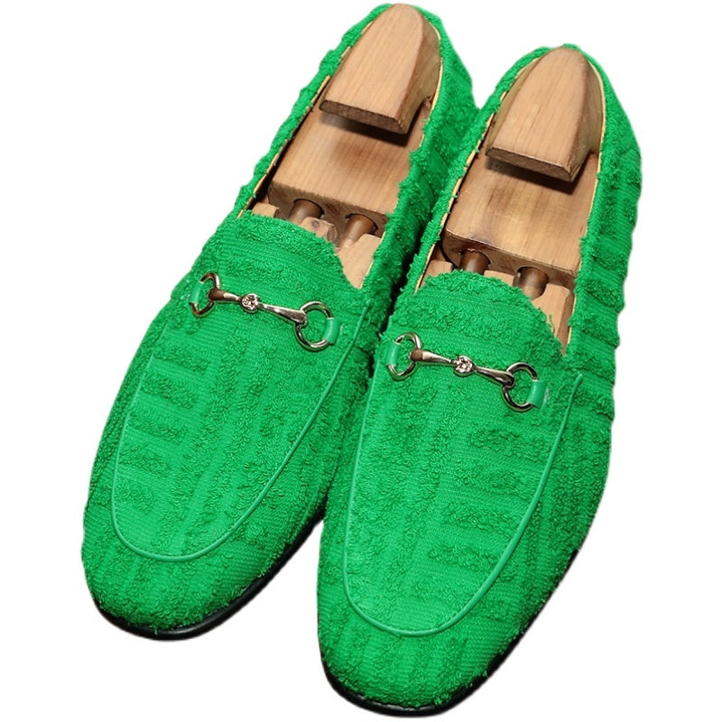 Trendy Textured Slip-On Loafers