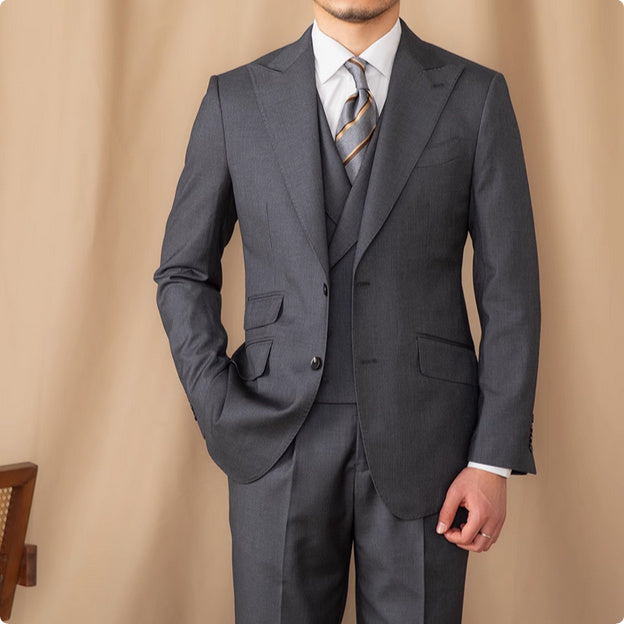 Wool Business Three-Piece Suit