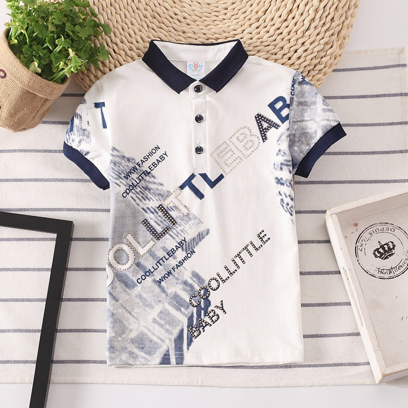 Letter Print Polo