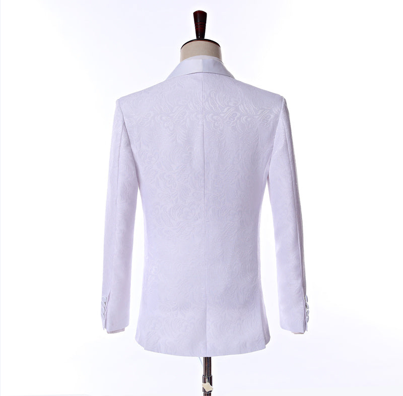 Jacquard Tuxedo Shawl Two-Piece Suit